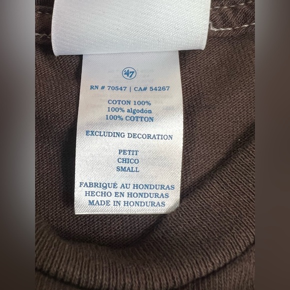 Boston Celtics '47 Brown Vintage Tubular Dagger Tradition Premium T Shirt Small - Picture 7 of 10